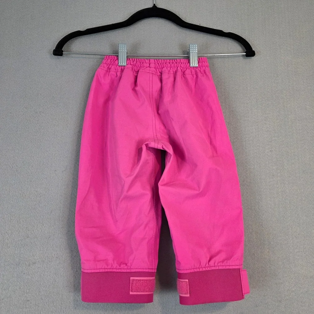 Oaki Kids Pink Waterproof Rain Pants Seam Sealed Neoprene Adjustable Cuffs 2T